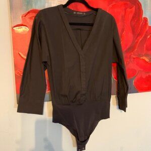 Zara Black Bodysuit Sz XS